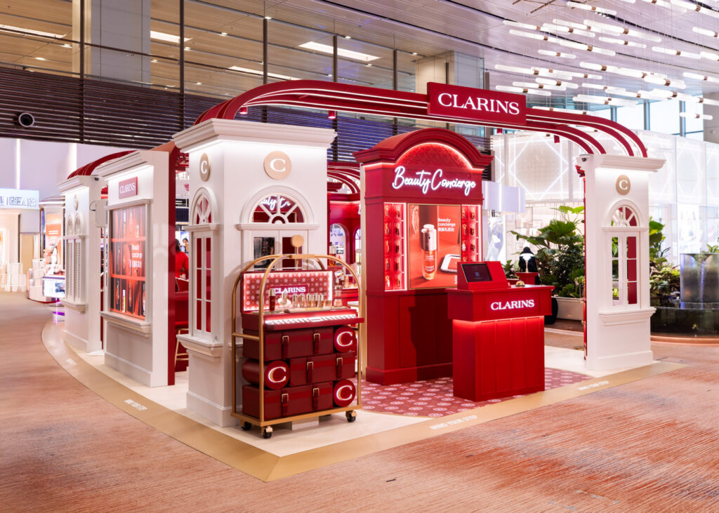Clarins Beauty Concierge Singapore Edition at Changi Airport Terminal 1, Departure Transit Hall
