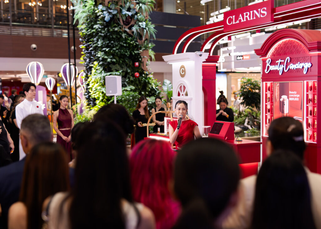 Media personality Sonia Chew at Clarins Beauty Concierge Singapore Edition
