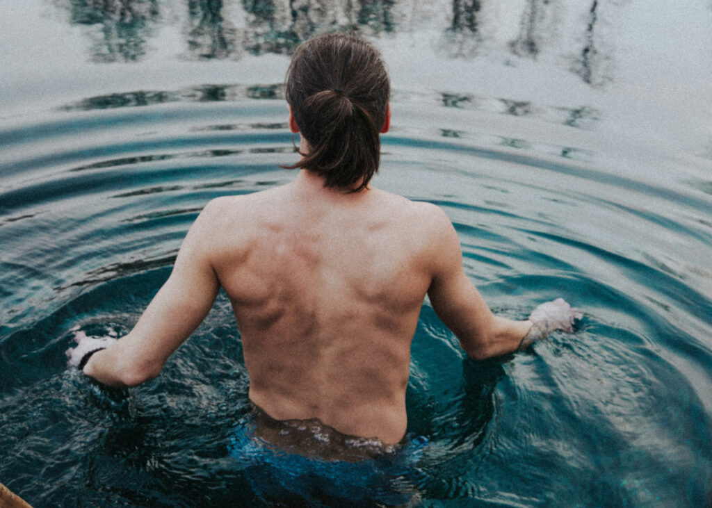 Woman in water | Ice baths benefits