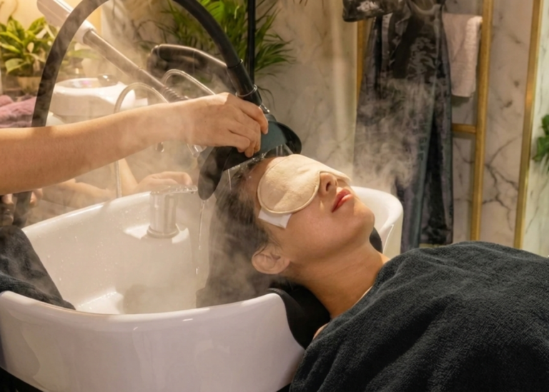 kolorist head spa hair waterfall